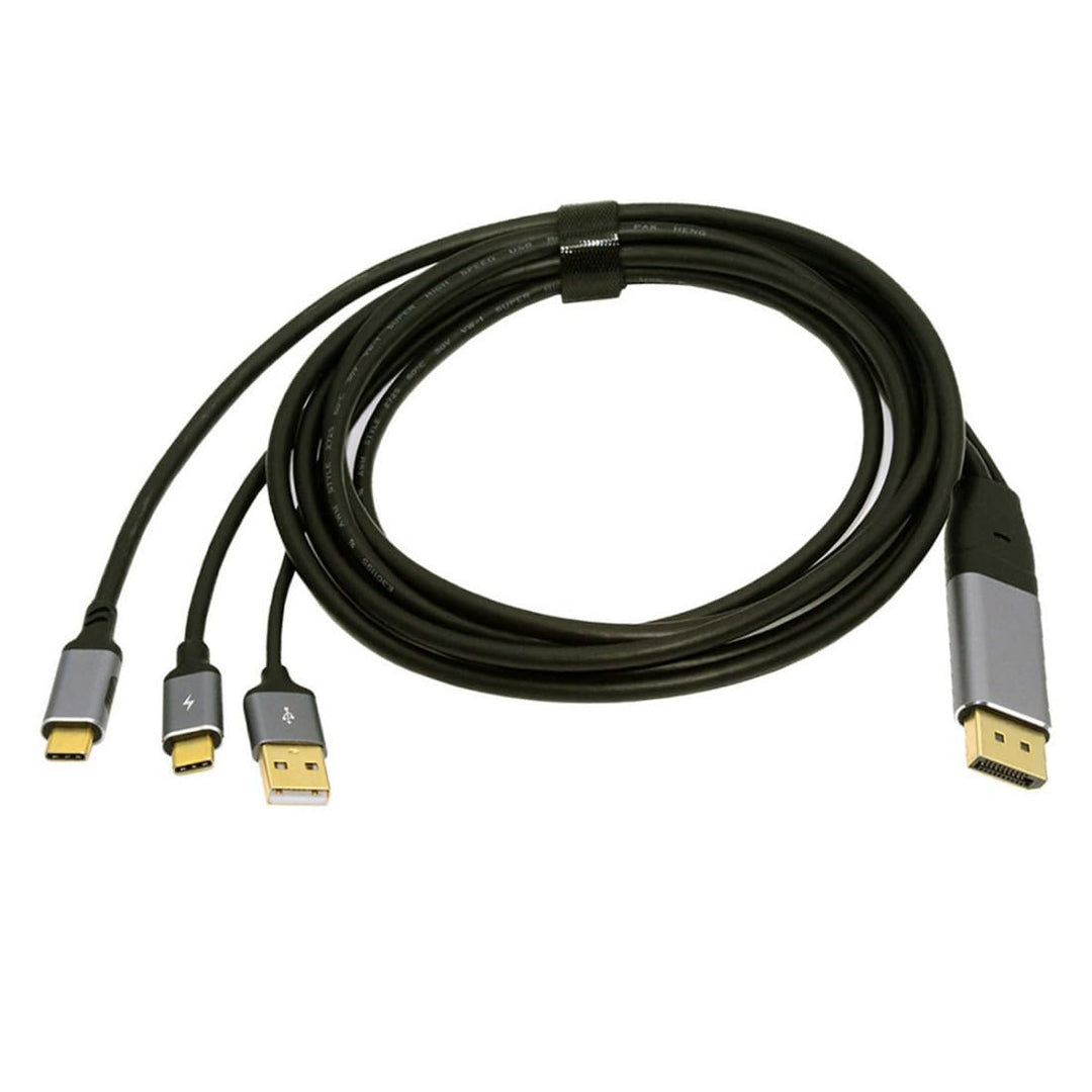 chenyang Displayport auf USB C Kabel 4k@60Hz mit USB Stromversorgung unterstützt Touch-Display für H