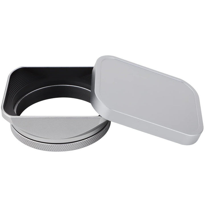 Haoge LH-X200S Gegenlichtblende aus Metall, quadratisch, mit 49 mm Adapterring, Metallkappe für Fuji