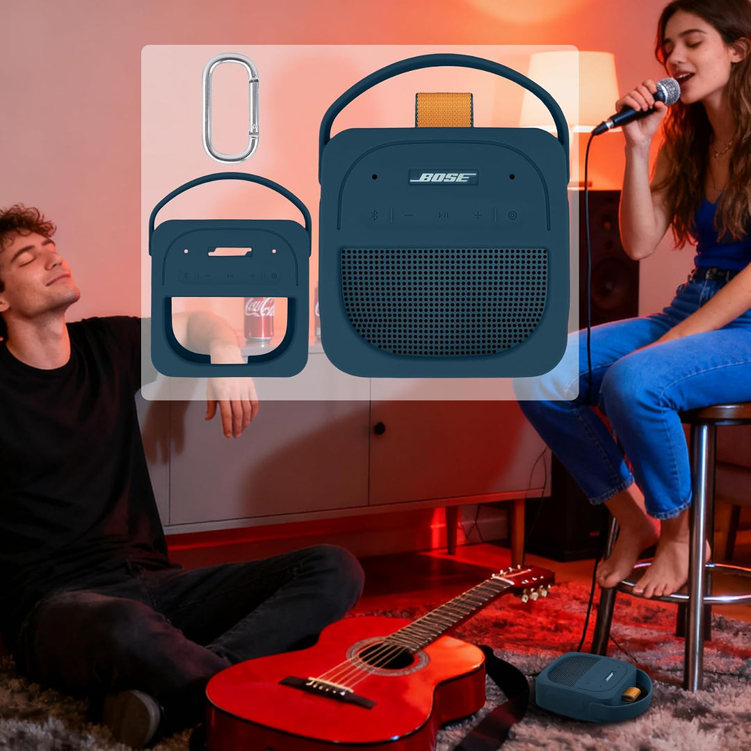 Aenllosi Silikon-Schutzhülle für tragbaren Bluetooth-Lautsprecher Bose New SoundLink Micro (2. Gen.)