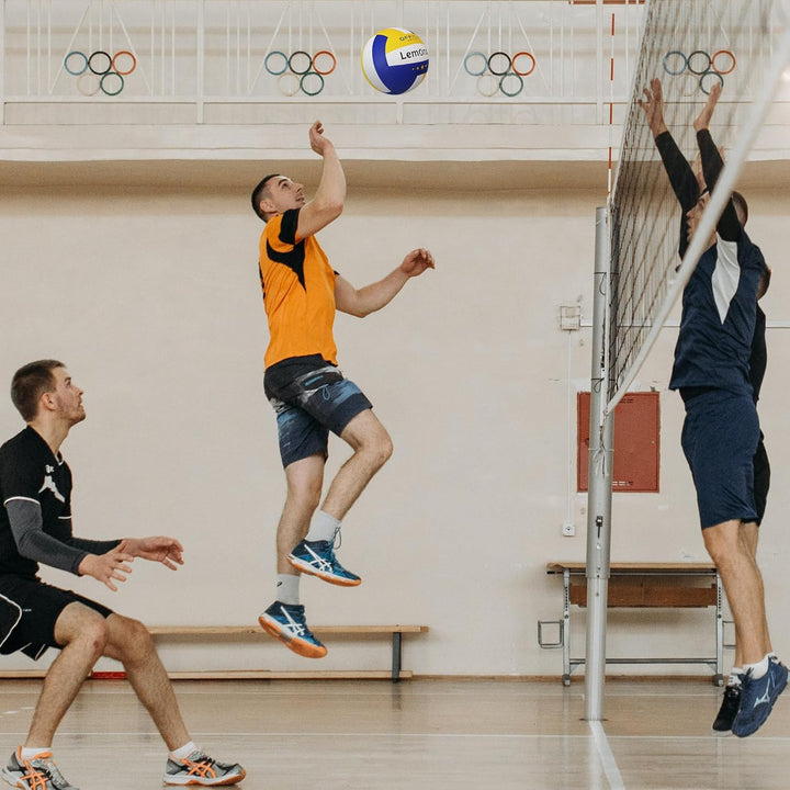 Lemondo Volleyball PU Weich Beachvolleyball Soft Wasserfest mit Pumpe Indoor Outdoor Wasserball Ball