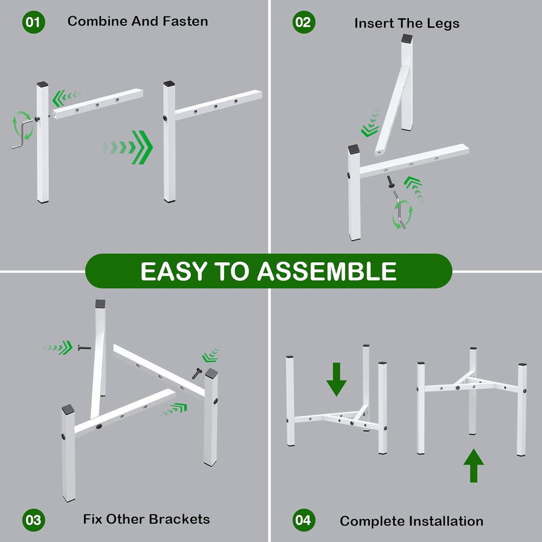 2 Stück Moderne Eisen-Pflanzenständer für den Innen- und Aussenbereich, Keramik, 20-30,5 cm, Garten,