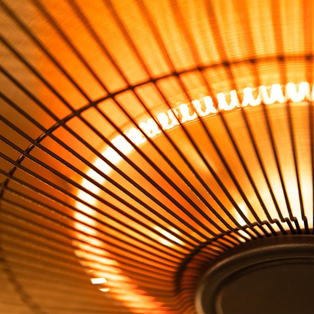 Cecotec Elektrischer Aussenheizlüfter zur Deckenmontage ReadyWarm 1500 Power Ceiling, 1500 W, Haloge