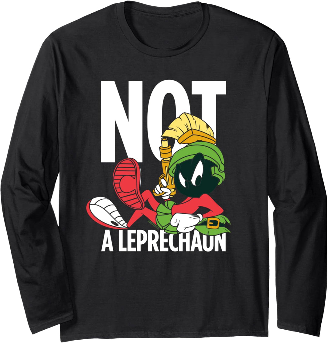 Looney Tunes Marvin the Martian Not a Leprechaun Langarmshirt