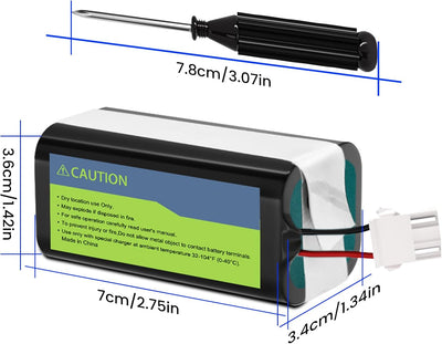 Tesvor X500 Akku, Aufgerüsteter 14.4V 3500mAh Super hohe Kapazität Li-Ion Akku für Eufy RoboVac Tesv