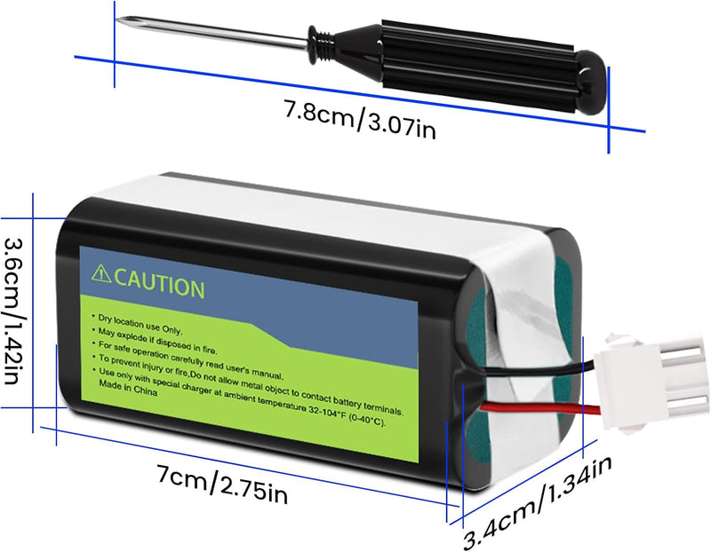 Tesvor X500 Akku, Aufgerüsteter 14.4V 3500mAh Super hohe Kapazität Li-Ion Akku für Eufy RoboVac Tesv