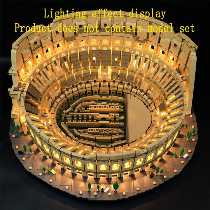 GEAMENT LED Licht-Set Kompatibel mit Lego Kolosseum (Colosseum) - Beleuchtungsset für Creator 10276