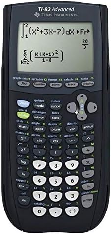 Texas Instruments TI-82 ADVANCED Grafikrechner (8-zeilig), nur mit französischer Anleitung und Sprac