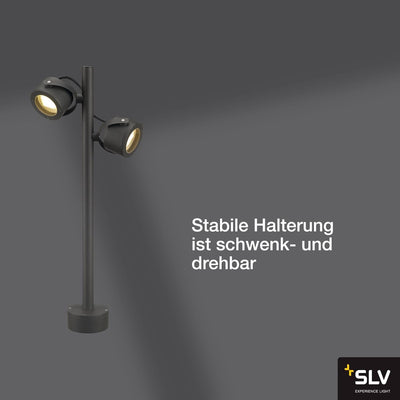 SLV SITRA 360 | Design Aussen-Standleuchte, Aussenbeleuchtung, Outdoor LED Wege-Leuchte, Weg-Beleuch