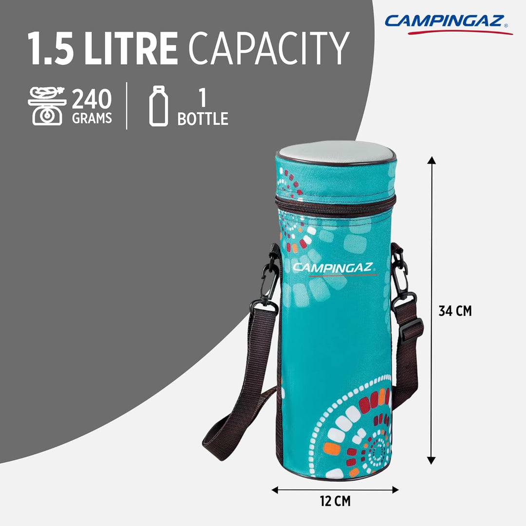 Campingaz Kühltasche Flaschenkühler Ethnic Minimaxi, türkis-grau, 1,5 Liter, 2000032468