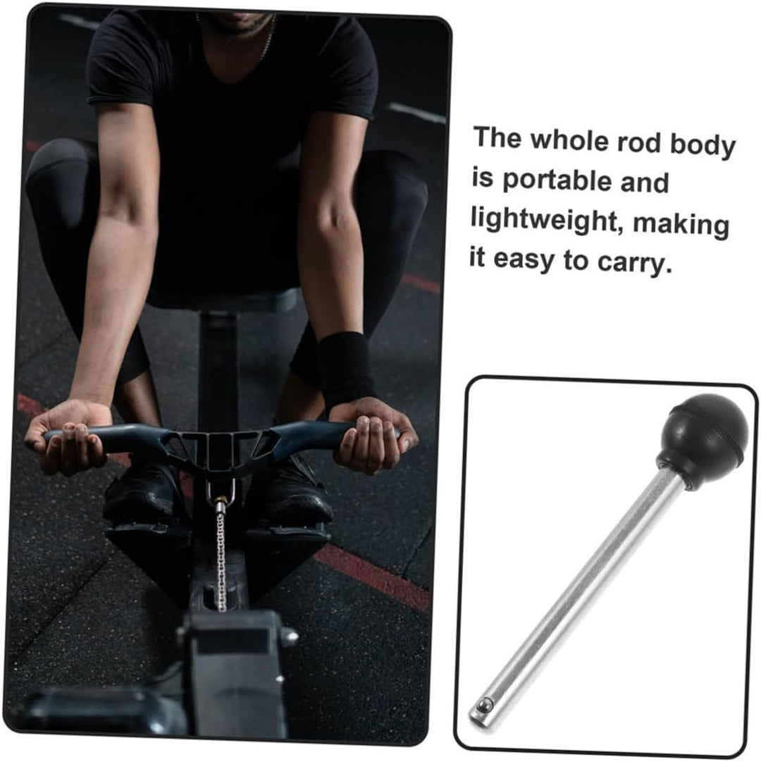 Toyvian 4 Stück Kugelkopf Sicherungsstifte aus Stahl 10x95mm für Gewichtsstapel Gym Zubehör Krafttra