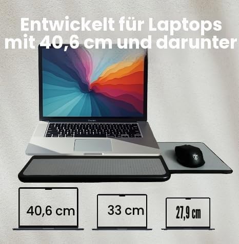 MAX SMART Laptop-Schosspolster Laptop Underlay Notebook Cushdesk Kniekissen Unterlage mit Retractabl