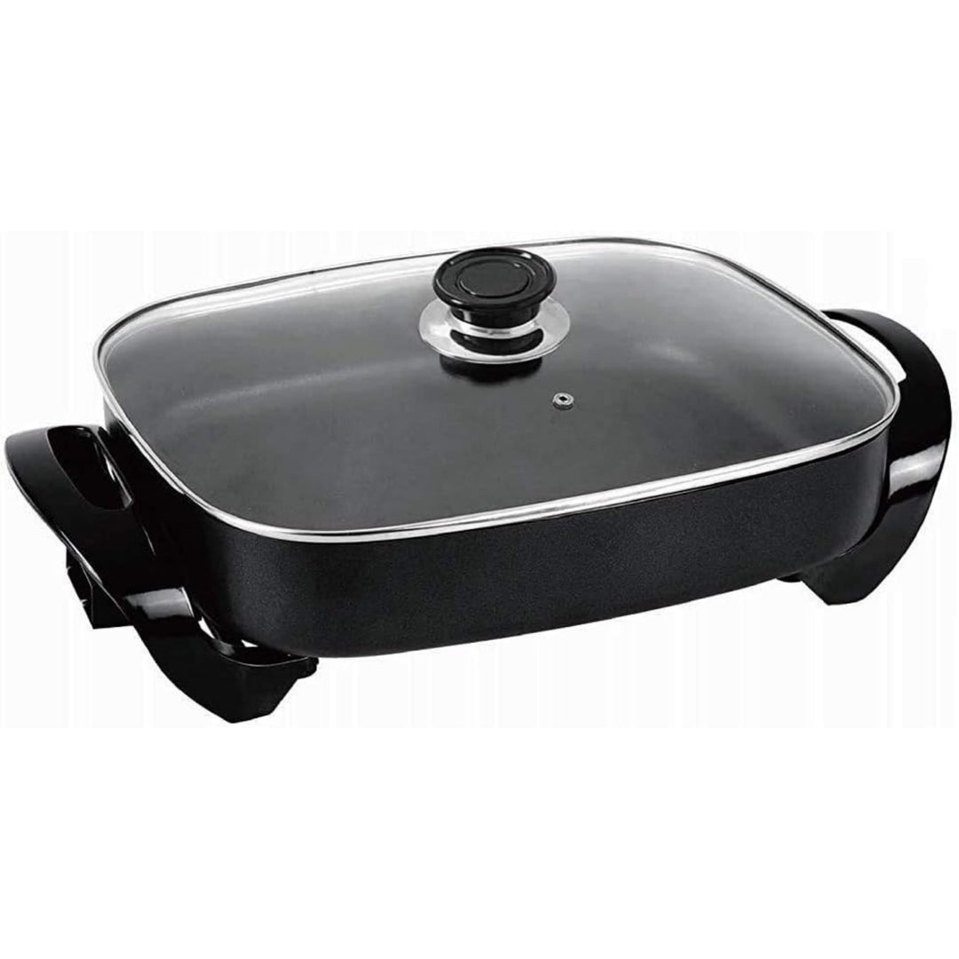 Shov Bratpfanne MG-3040 – Multifunktionale Elektropfanne - Pizzapfanne, Partypfanne Ø30x40cm Ø 30/30