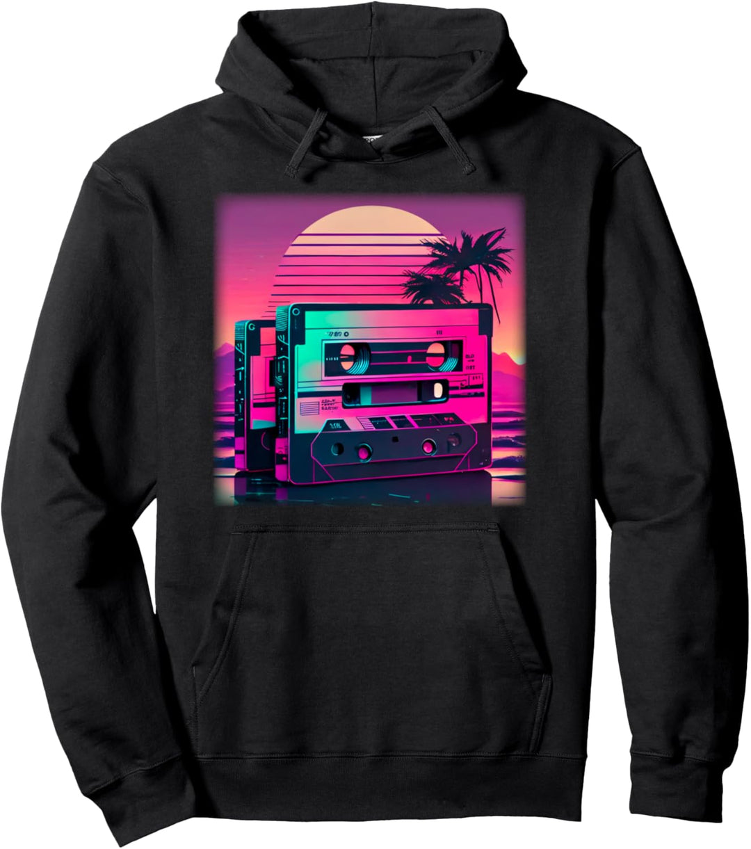 Kassetten Vaporwave - Retrowave Synthwave - Retro Vintage Pullover Hoodie