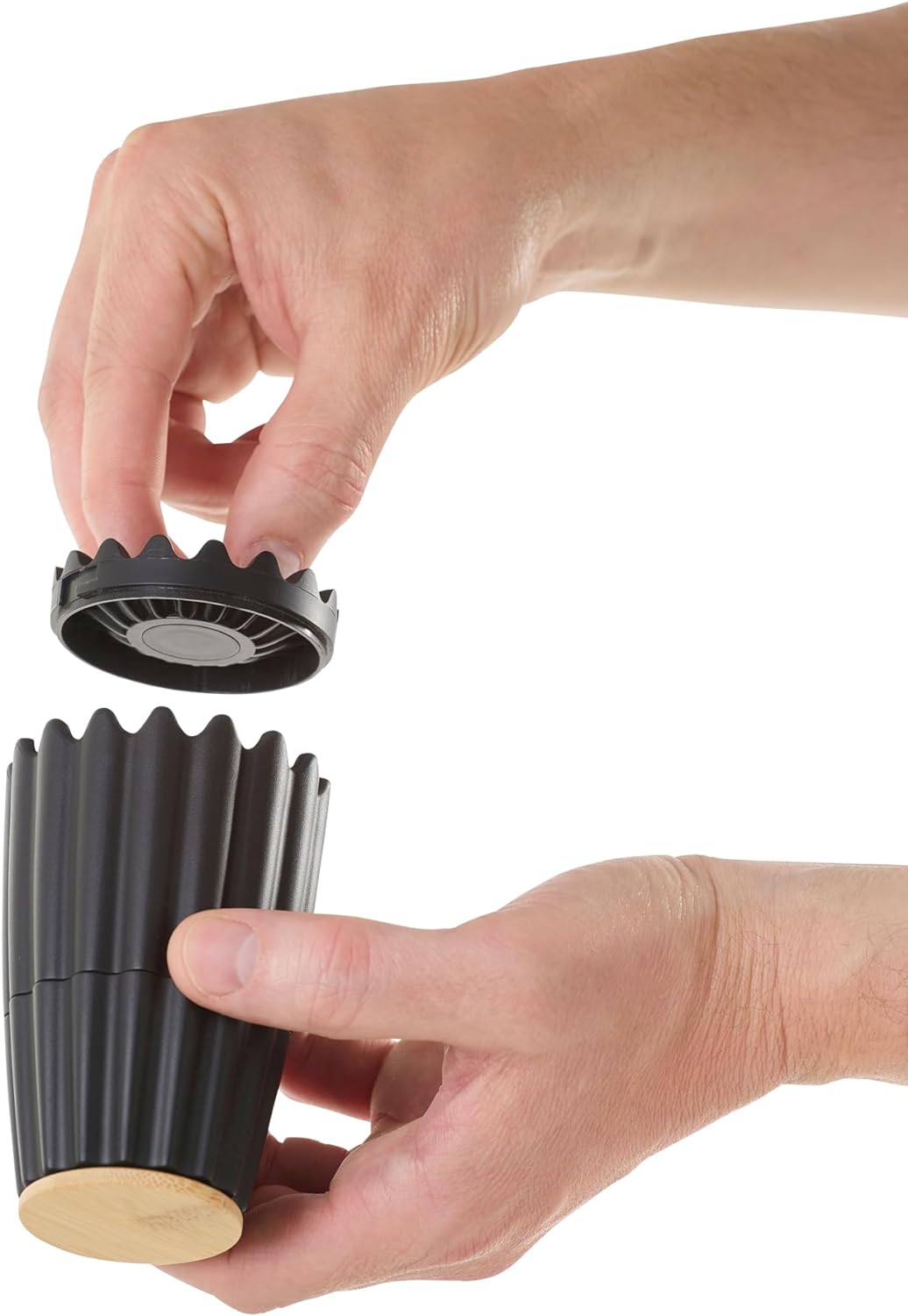 AdHoc MP905 Magnetische Doppelmühle oder 2x kleine Einzelmühle MagTwo, für Pfeffer und Salz, Keramik