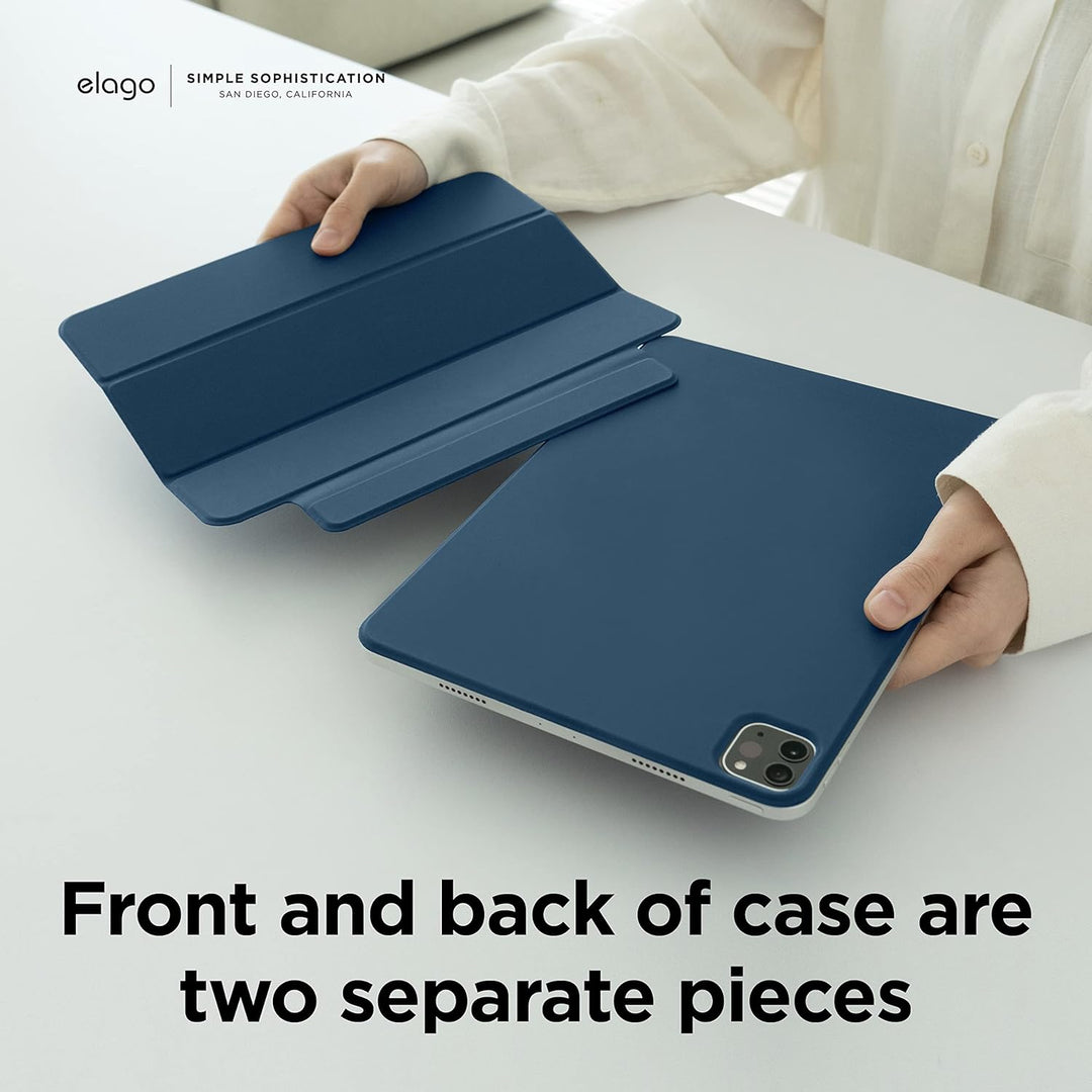 elago Magnetisches Folio Hülle Kompatibel mit iPad Pro 11" 6., 5., 4. Generation - Rückwand kann an