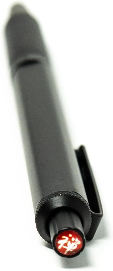 Zebra Pen G-450 Gelschreiber, einziehbar, schwarzer Messingschaft, mittlere Spitze, 0,7 mm, schwarze