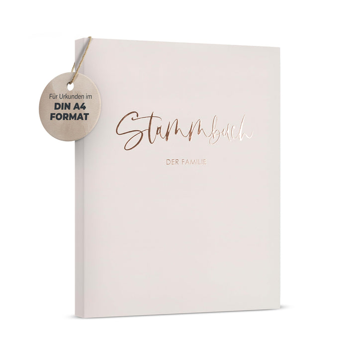 Stammbuch der Familie - Familienstammbuch Hochzeit Standesamt - Deluxe Serie - Hardcover DIN A4 (Bei