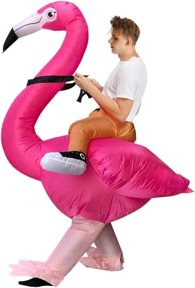 JASHKE Flamingo Kostüm Aufblasbares Kostüm Flamingo Aufblasbare Kostüme Erwachsene Flamingo Kostüm E