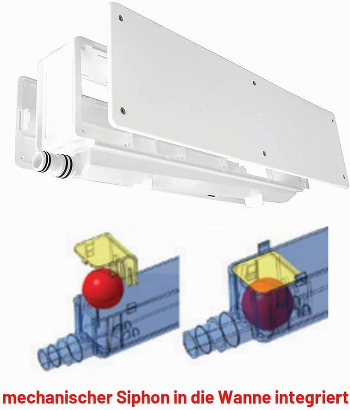 3S SuperSamaStore SplitBox Kondensat-Auffangbox mit eingebautem Siphon – Kondensatwanne für Klimaanl