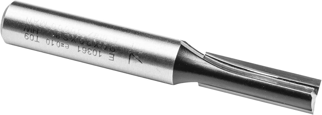 ENT 10361 Nutfräser HW, Schaft (S) 8 mm, Durchmesser (D) 6 mm, NL 20 mm, SL 32 mm, GL 55 mm D=6 / NL