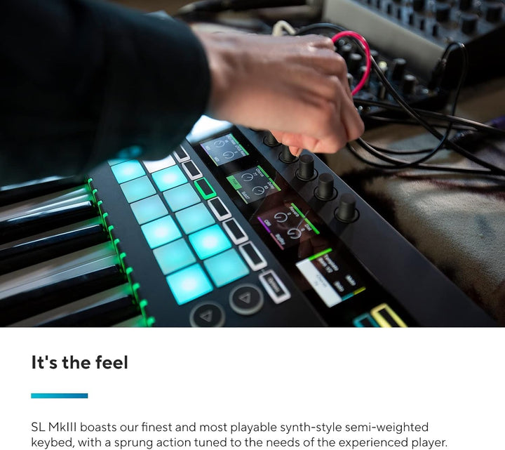 Novation 49SL MkIII MIDI-Controller-Keyboard mit 49 Tasten und Sequenzer sowie DAW-Integration