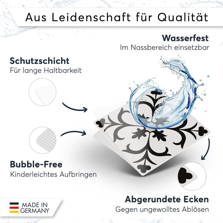 CREATISTO Mosaik Klebefliesen Stickerfliesen Fliesenfolie - Hochwertige Sticker Aufkleber für Wandfl