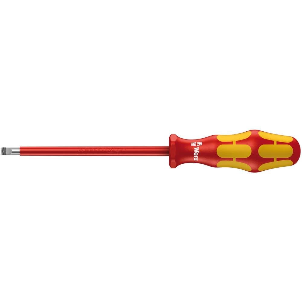 Wera 160 i VDE-isolierter Schlitz-Schraubendreher, 1,2 x 8 x 175 mm, 1 Stück, 05006130001 Slotted 1.