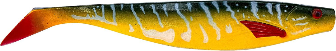 Petri's Catch 2016 PetrisCatch 4er Gummifisch Set + 4 Stahlvorfächer, 15cm, UV aktiv, Hecht, Zander