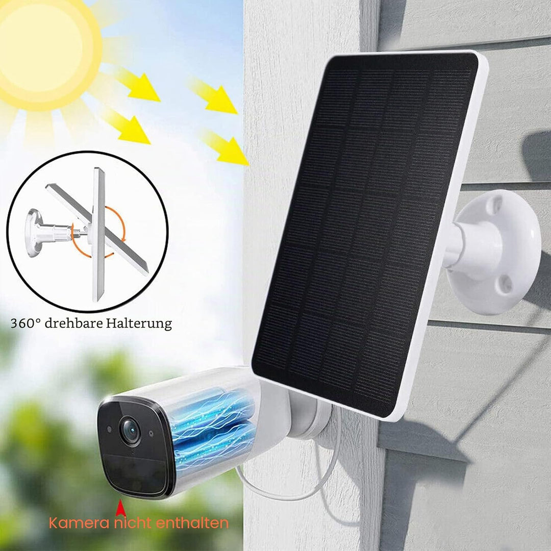 10 W Solarpanel für Überwachungskamera, USB-Solarpanel für DC 5 V Überwachungskamera, Wasserdichtes