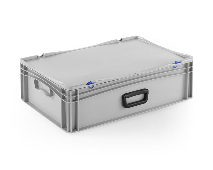 DIE BOX FABRIK Transportkoffer mit Tragegriff | Kunststoffkoffer zum Lagern und Transportieren | Wer
