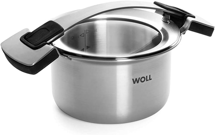 Woll Concept PRO Kochtopf mit Deckel-Induktiv, Ø 16 cm, 10 cm hoch, 2,0l-Geeignet für alle Herdarten
