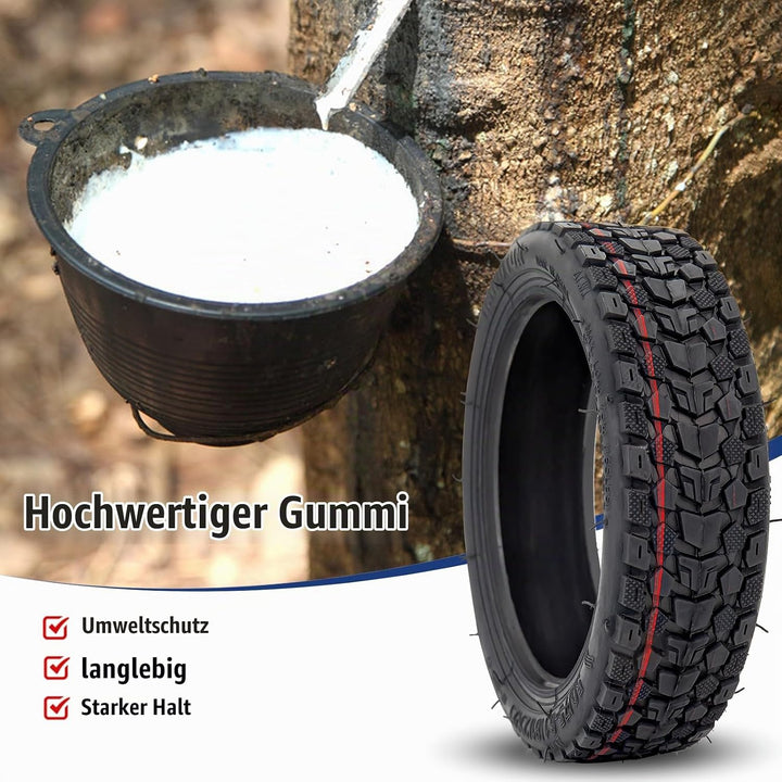 LTSKY 8,5 Zoll Offroad Reifen schlauchloser für Xiaomi M365/1S / Pro/Pro 2, 50/75-6.1 (8 1/2 * 2) Re