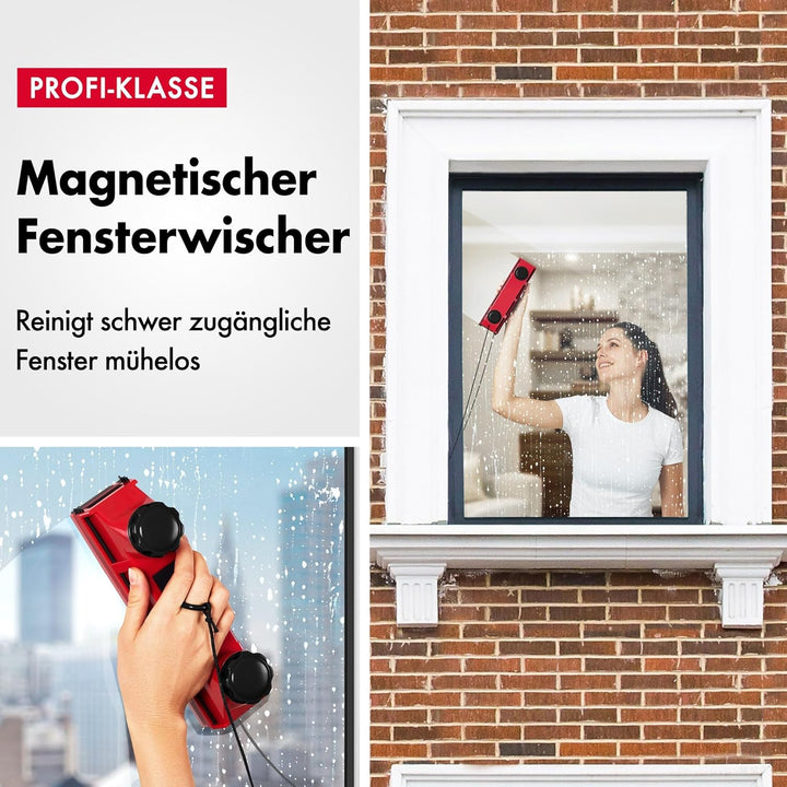 Tyroler Fensterreiniger mit regulierbarer Magnetkraft The Glider D-2 AFC | Fensterputzen leicht gema