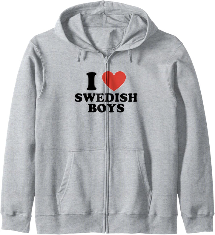 I Love Swedish Boys Herren Kapuzenjacke