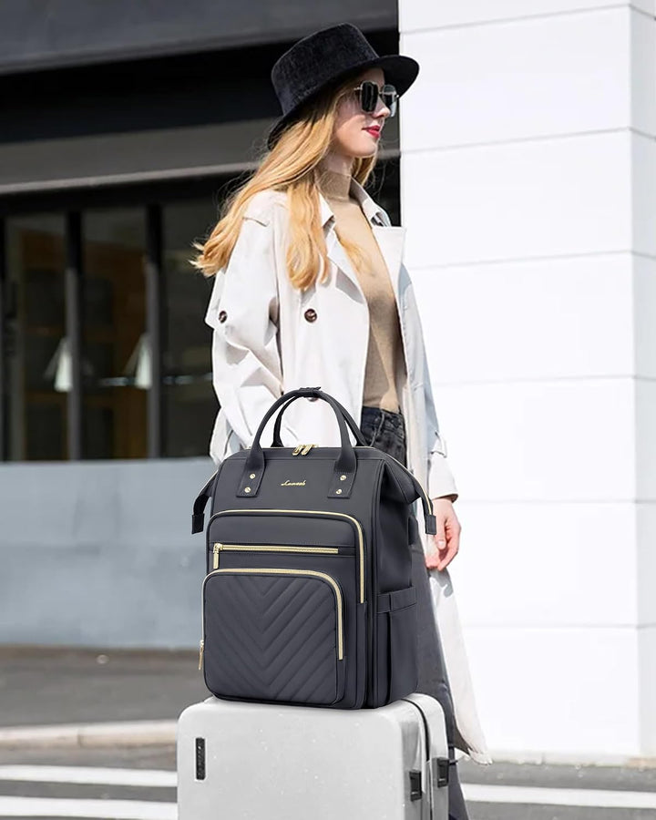 LOVEVOOK Rucksack Damen Gross 17,3 Zoll Schulrucksack Mädchen mit Laptopfach | Wasserdicht Arbeitsta