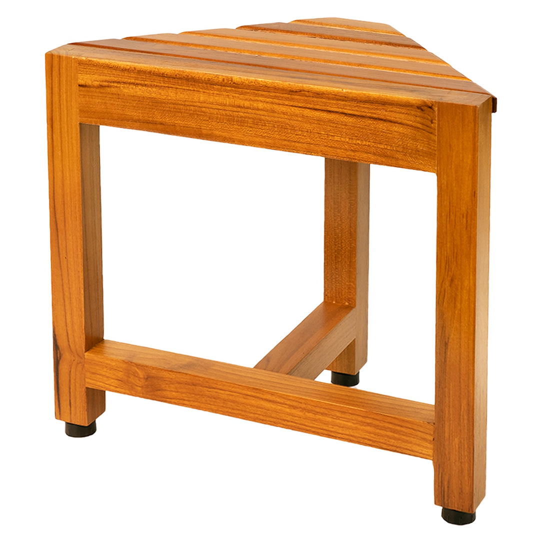 Duschhocker aus Teakholz, moderne Holz-Duschhocker fürs Badezimmer, ideal zum Rasieren der Beine Sma