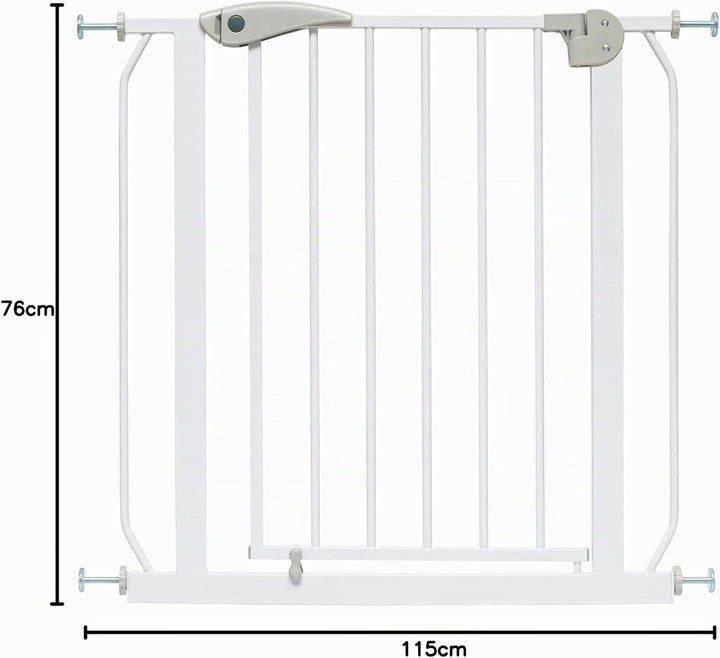 ib style® Berrin ! PREISSIEGER ! Treppengitter 58-175cm | Türschutzgitter | Ohne Bohren | 90° Stop |