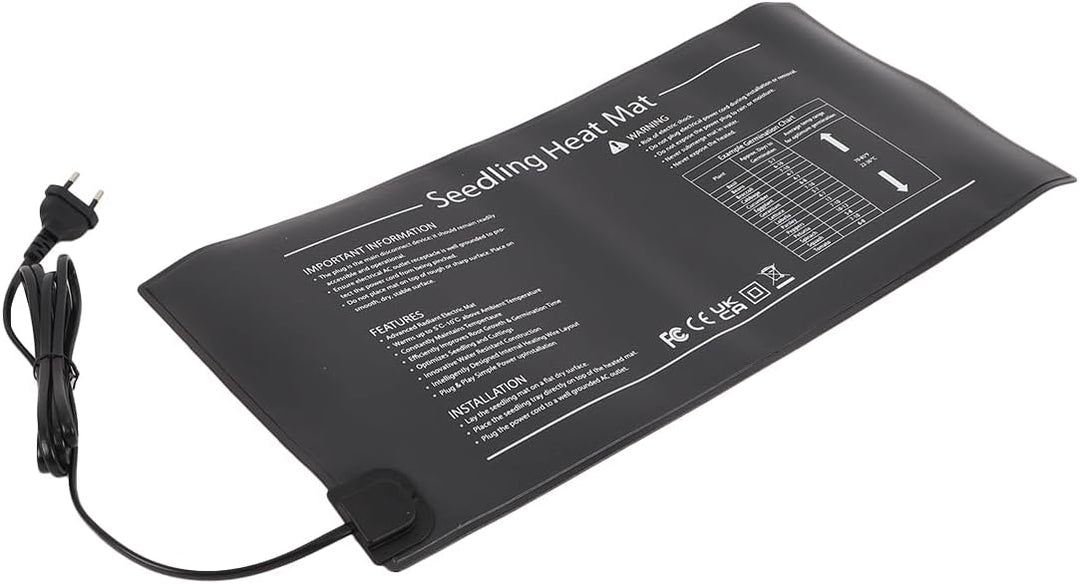 20W IP67 wasserdichte Anzuchtheizmatte für Sämlinge Pflanzen Heizmatte für Saatschalen und Steckling