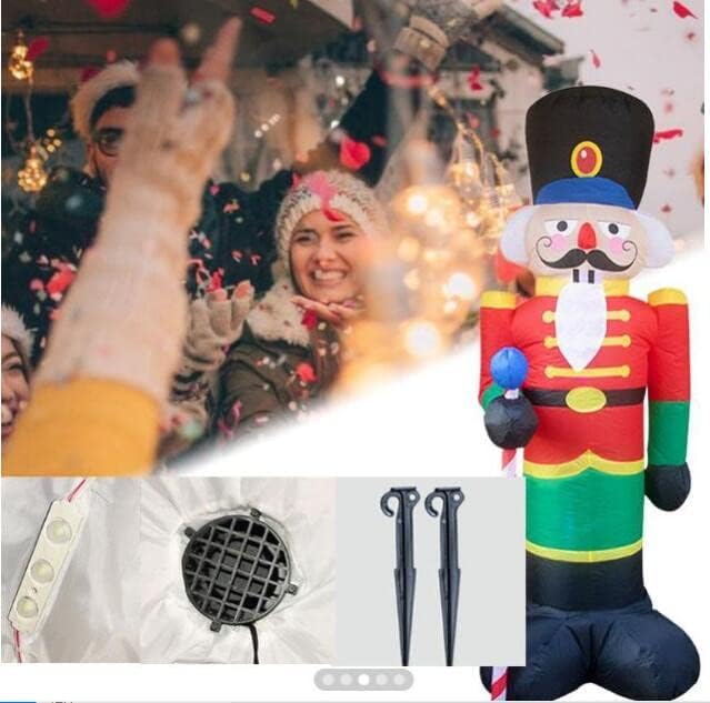 240cm Aufblasbare Weihnachtsdekoration, Nussknacker Soldat Weihnachten Aufblasbare Modell Weihnachts