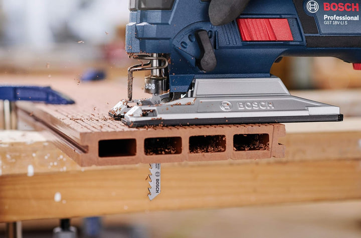 Bosch Professional 3 Stück Stichsägeblatt T 144 DHM Endurance for Wood (für Holz, Zubehör Stichsäge)