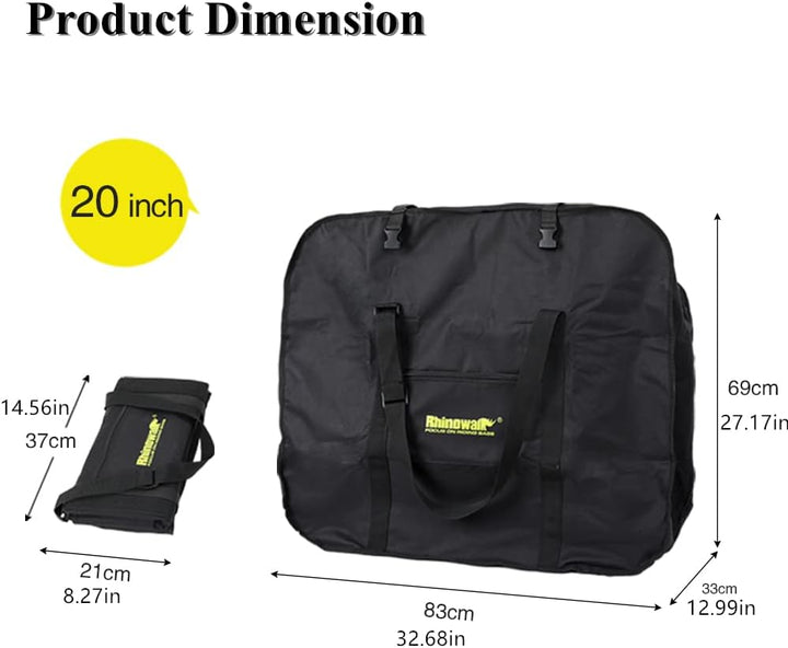 SUNELFFY 20 Zoll faltbare Fahrradtasche Fahrrad Tragetasche Fahrrad Reise Tragetasche Fahrrad Transp