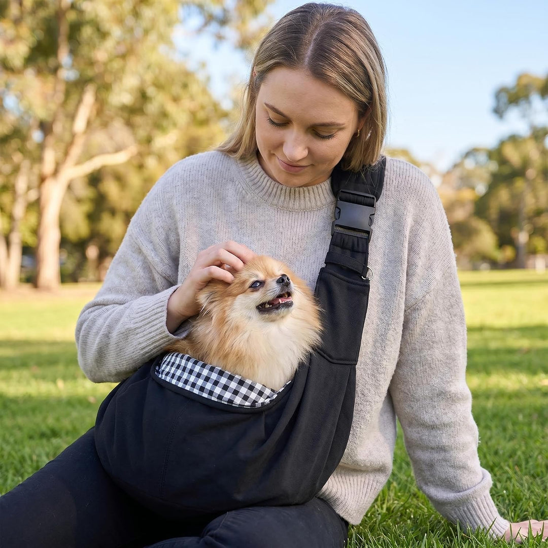 Hundetrage Schultertasche, Tragetuch für Haustiere, Hunde Tragetasche faltbar, Tragetasche Hund bis
