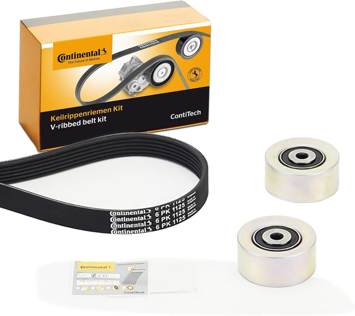 Contitech 6PK1125K1 Keilriemen, mehrfarbig