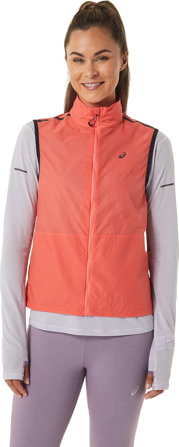 ASICS Metarun Weste Damen Herren, Rot XS