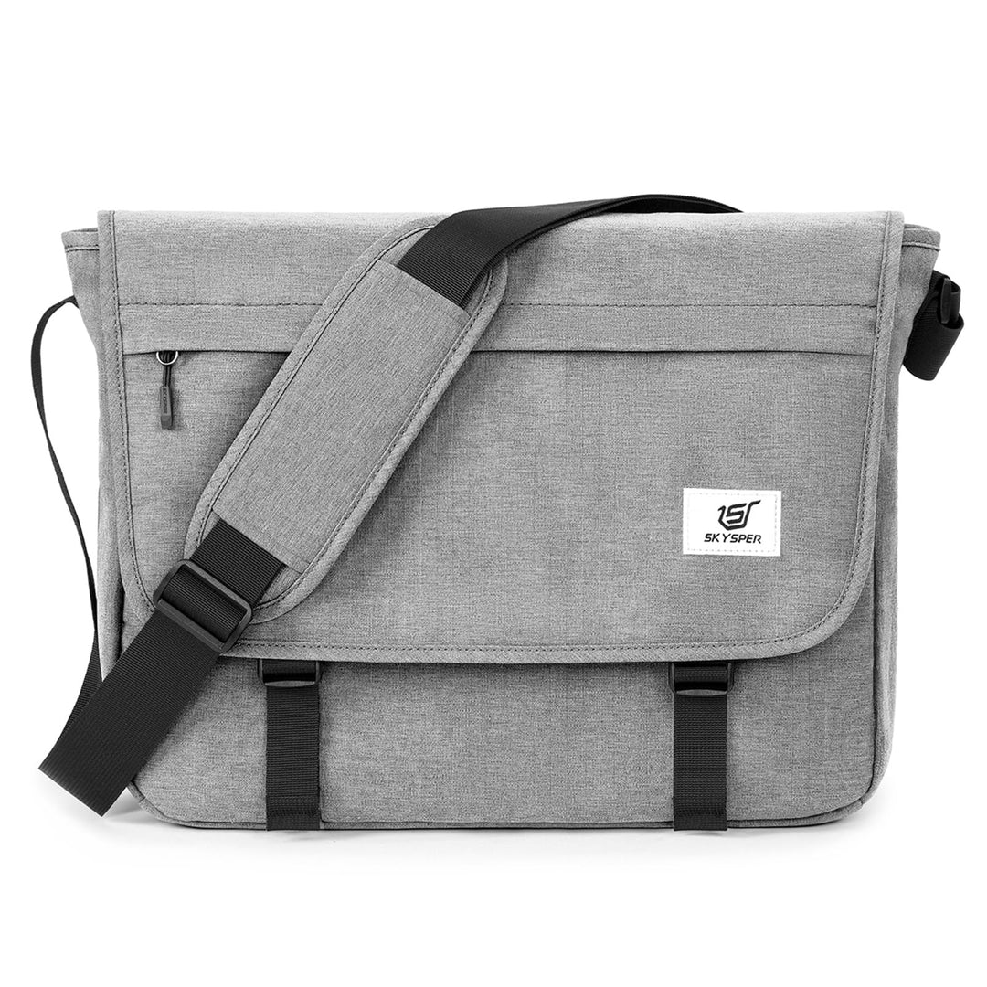 SKYSPER 15,6-Zoll Messenger Bag mit RFID-Schutz | Gross, für Herren &amp; Damen, Messenger-Stil, Anti-Di