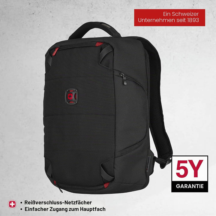 Wenger TechPack Laptop-Rucksack für Technik, Notebook bis 14 Zoll, Tablet bis 10 Zoll, 12 l, Damen H