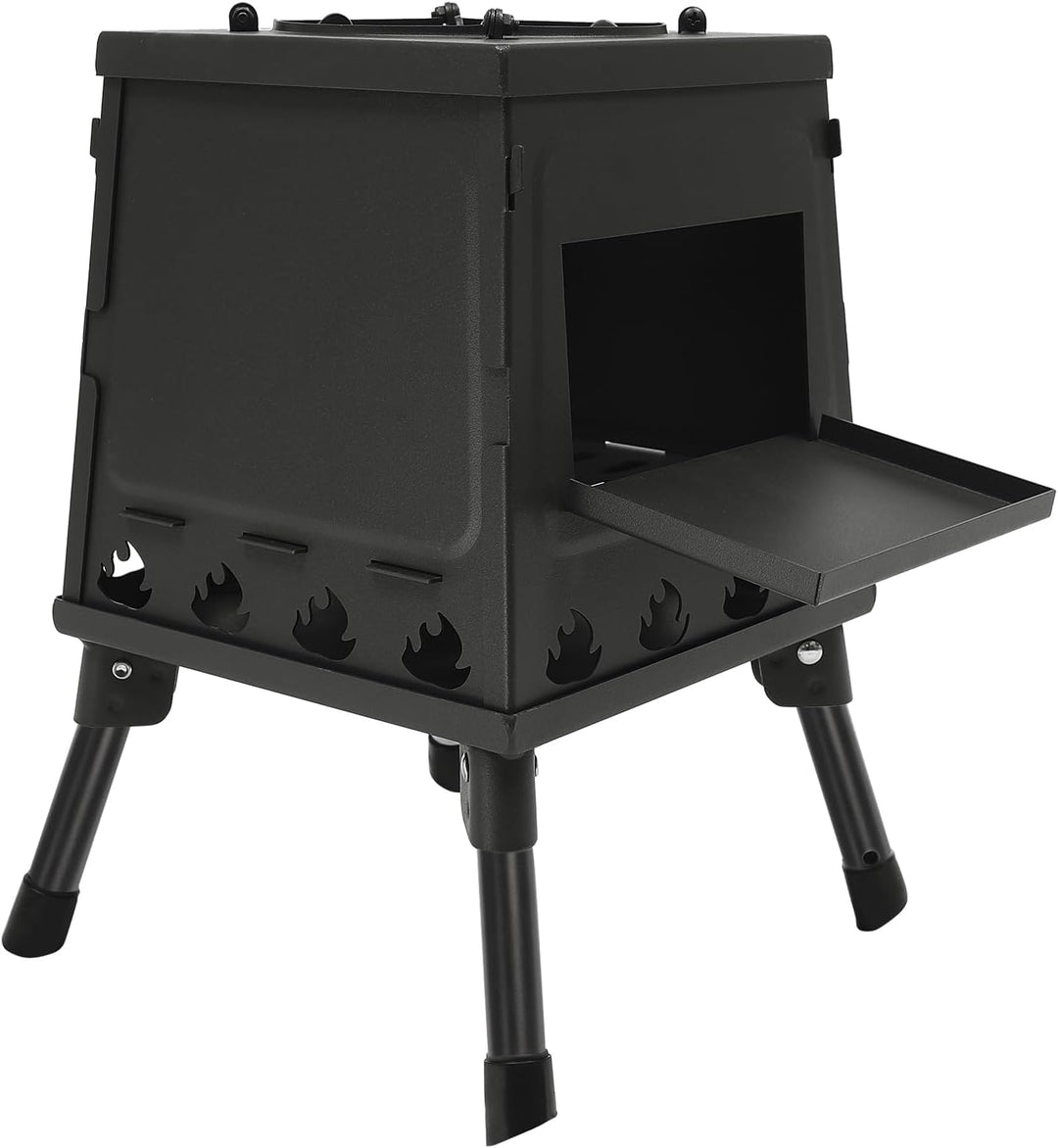 Zeltkocher, Tragbarer Holzofen für Camping, Holz Campingkocher Outdoor Holzofen zum Kochen und Heize