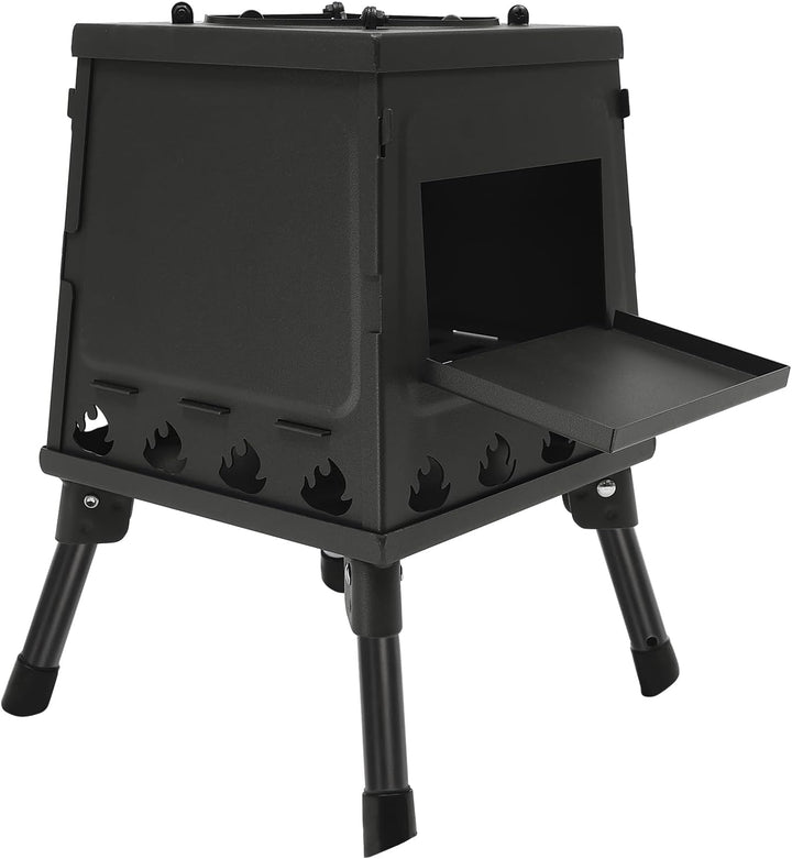 Zeltkocher, Tragbarer Holzofen für Camping, Holz Campingkocher Outdoor Holzofen zum Kochen und Heize