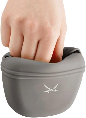 HUNTER Silikon Snackbeutel Sansibar Morsum M, grau/beige M Grau/Beige, M Grau/Beige
