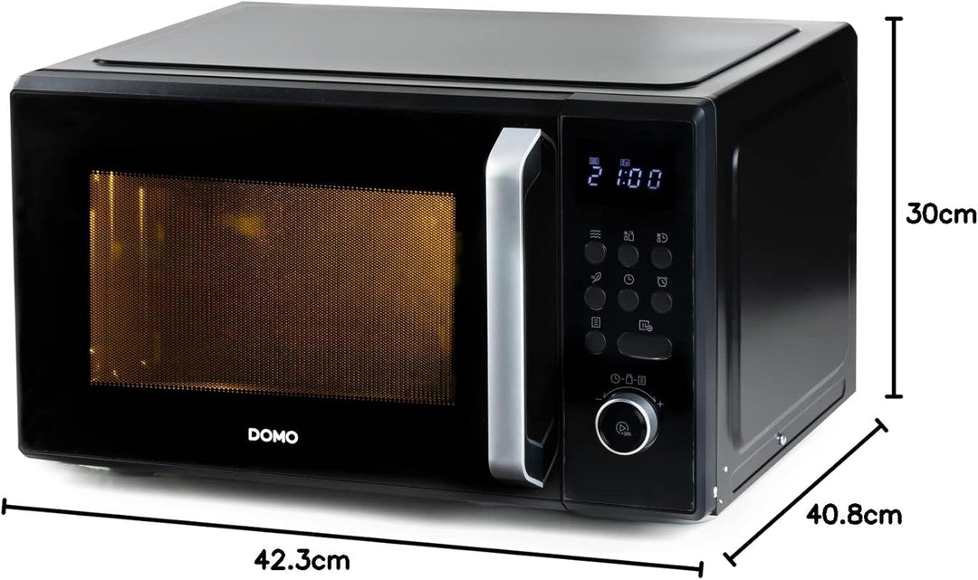 DOMO DO23101 Freistehend Mikrowelle - 5 Leistungsstufen - Auftaufunktion - 8 automatische Programme